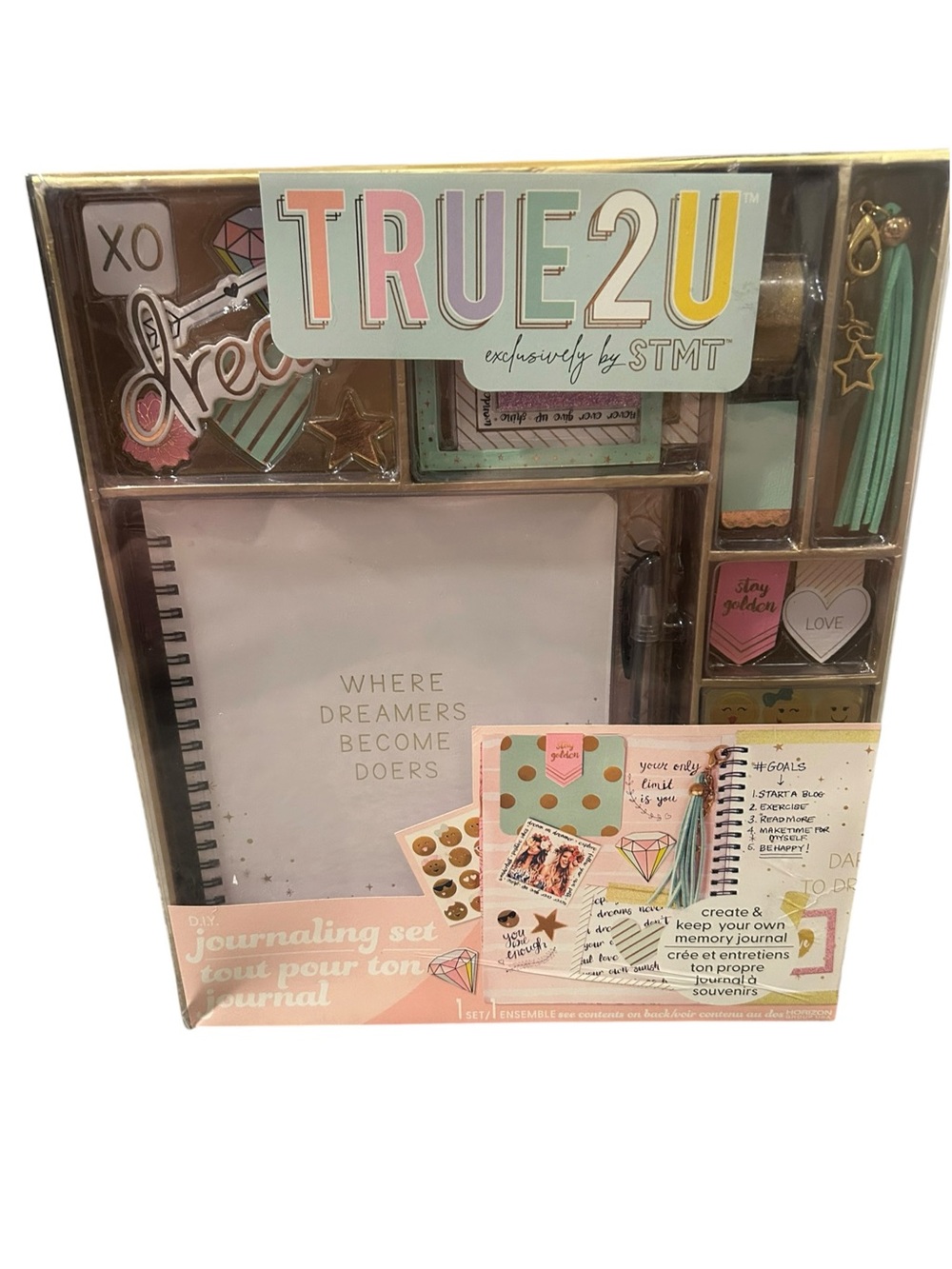Melissa & Doug Mint, Rose Gold and White Journaling Set